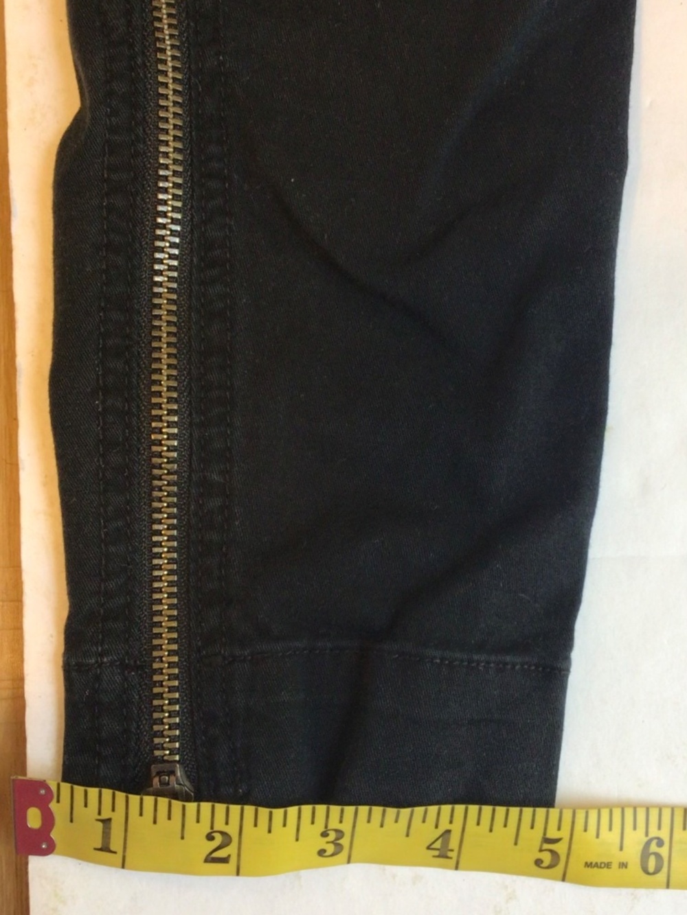 polo ralph lauren cargo pants black size 6 zip ankle stretch utility military - Picture 16 of 16